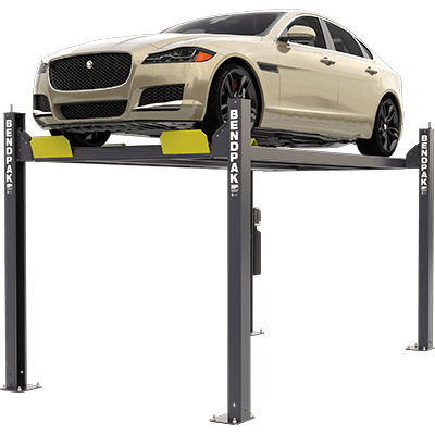 BendPak's HD-7W is the standard-width car lift model in the HD-7 series. With a 110.25” overall width and a spacious 100.25” spread between the columns, there’s plenty of room to park most cars and trucks in the lower position. This leaves ample space for you to maneuver.