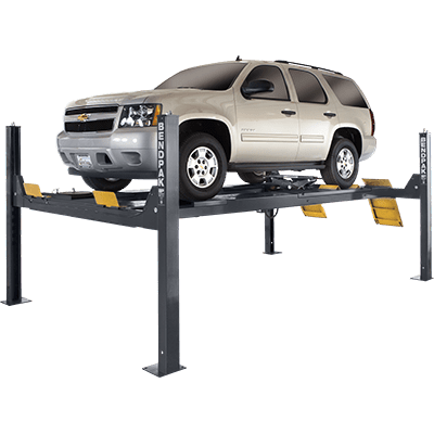 The HDS-14LSXE alignment lift is the "limo style" version of the HDS-14LSX. Compared to the standard length version, this lift extends the overall length of the lift, as well as the runways, by 30". This significant increase makes it possible to load longer cars, trucks, SUVs and even some limousines