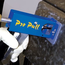 Pro Pull Dent Pulling (optional). Position the weld tip on the bottom of the dent, weld, then squeeze the handle to initialize the pulling action.