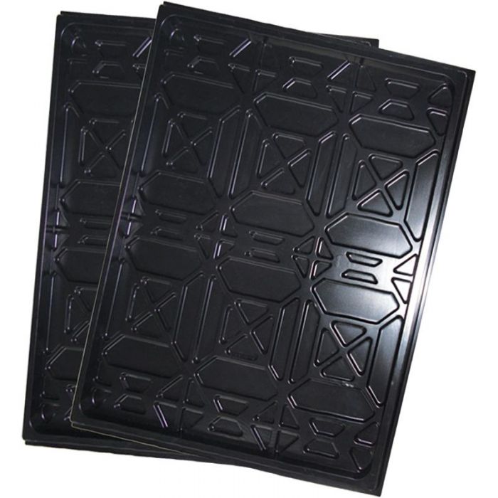 A lightweight, cost-effective solution to drips, these drip trays will catch harmful fluids and keep them in one place to protect your vehicles and garage flooring. Sold in sets of two.