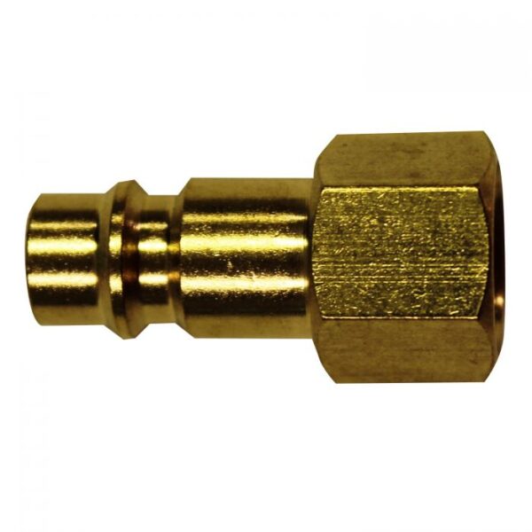 1/4" FNPT HIGHFLOWPRO® V-Style/European Interchange Brass Air Plug Fitting