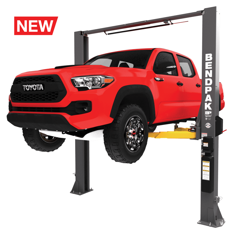 The ALL NEW Bendpak AP series two-post lifts offer exceptional direct-drive lifting performance. This industrial-strength car lift guarantees cutting-edge technology, top of the line materials, a design that's ahead of its time and a 10,000-lb. lifting capacity.