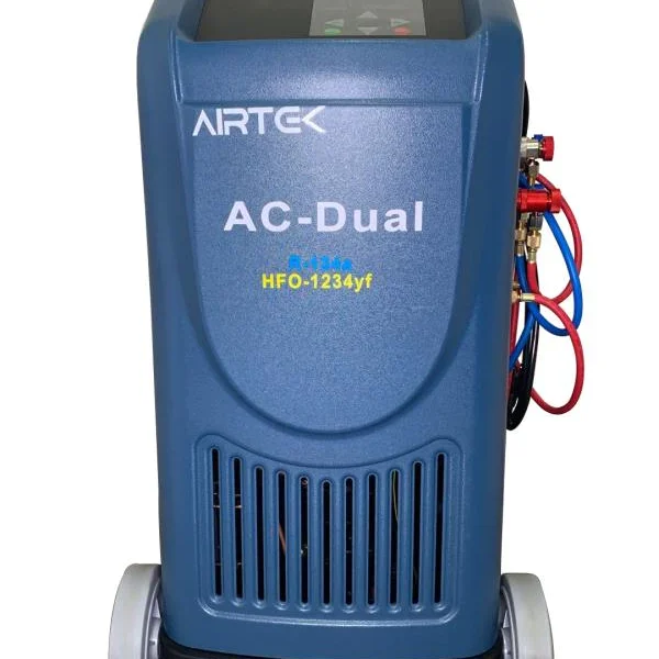 AIRTEK 2020 New Fully Automatic R-134A & 1234YF Recovery & Recharge DUAL AC Machine with 1234yf Identifier