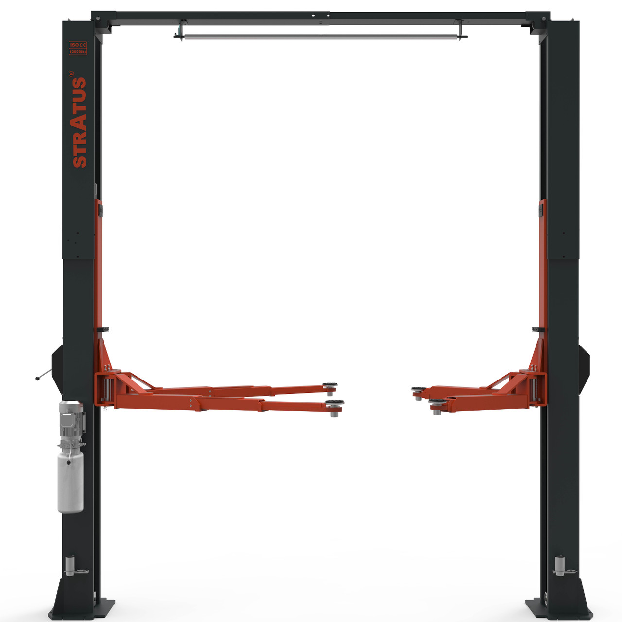 This sturdy 2 Post overhead car lift complements the impressive 12,000 LBS capacity to offer maximum reliability and safety. Its Clear Floor design further enhances the user’s experience, ensuring efficient operation without hindrances.